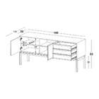 Buffet Quartzo 2 Pt 3 Gv Cacau E Verde