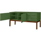 Buffet Quartzo 2pt 3gv Cacau E Verde Musgo