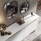 Buffet Quatro Portas Flow Branco/freijó – Ej Móveis