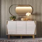 Buffet Raika 3 Portas Off White Canela