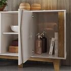 Buffet Raika 3 Portas Off White Canela