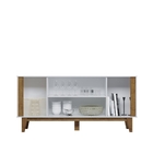 Buffet Raika 4 Portas Branco Canela
