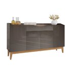 Buffet Ravena Versátile Casa D 1 Gaveta 4 Portas 160cm Pés Em