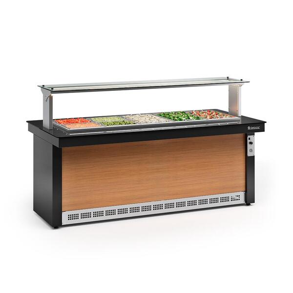 Buffet Refrigerado Gelopar 5 Cubas Preto 220v Gbrf-200