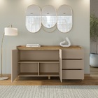 Buffet Rennes 3 Gavetas Hannover/fendi - Casa D Móveis