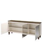 Buffet Retrô 3 Portas Com Espelho Cajueiro Plus Yescasa Off W