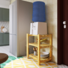 Buffet Retrô 4 Pés Palito & 2 Portas Para Sala De Estar