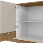 Buffet Retrô 4 Portas Clarinea Amêndoa Off White