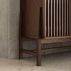 Buffet Ripado 170 Cm Decorativo Porta De Correr Madeira Imbui