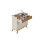 Buffet Ripado 1 Gaveta 2 Portas 90cm Parma Linea Brasil Natur