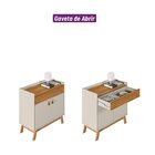 Buffet Ripado 1 Gaveta 2 Portas 90cm Parma Linea Brasil Natur