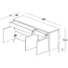 Buffet Rivers Com 3 Portas - 2 Gavetas - Maxi - Nude -m53