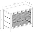 Buffet São Paulo 2 Portas 75cm Preto Fosco