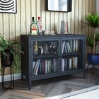 Buffet São Paulo 2 Portas 75cm Preto Fosco