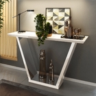 Buffet Scott Com Tampo Em Vidro Creme