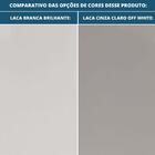 Buffet Sevilha Univ 180 Cm Laca Cinza Claro Off White Brilhan