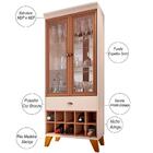 Buffet Sinfonia Com Espelho 54cm E Cristaleira Adega Órfeo H0