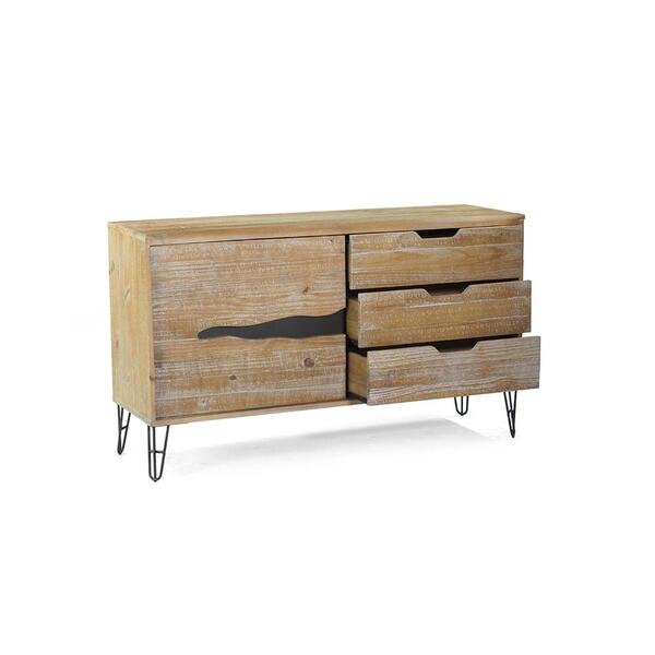 Buffet Spin Renar 152,50 Cm Cor Grafite Driftwood