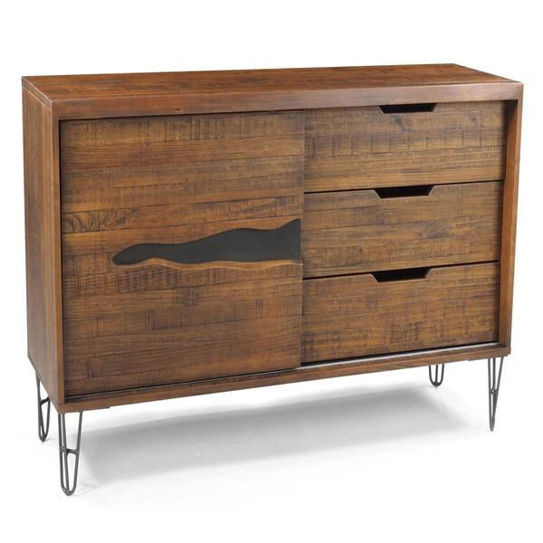 Buffet Spin Renar 152,50 Cm Cor Grafite Rustic Brown