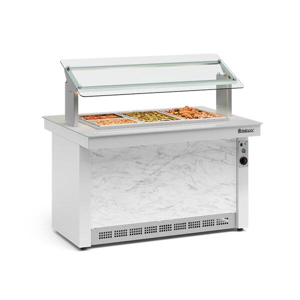 Buffet Térmico Gelopar 3 Cubas Branco 220v Gbta-140