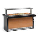 Buffet Térmico Gelopar 4 Cubas Preto 220v Gbta-175