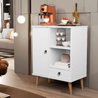 Buffet Tip Top Clean 1 Porta 1 Gaveta 2 Nicho - Branco