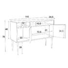 Buffet Tonetto 2 Pt Preto