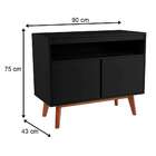 Buffet Tóquio 2 Pt Preto E Mel