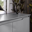 Buffet Três Portas Flow Cinza/freijó – Ej Móveis