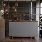 Buffet Três Portas Flow Cinza/freijó – Ej Móveis