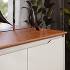 Buffet Três Portas Flow Off White/freijó – Ej Móveis