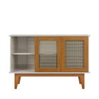 Buffet Valencia Com 3 Portas Off White Nature