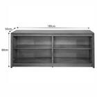 Buffet Vancouver 4 Portas Castanho E Branco 180x50cm Greice M