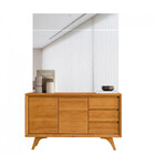 Buffet Vertex 2 Portas Pés Madeira Maciça Mavaular