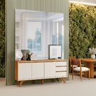 Buffet Vertex 3 Portas Pés Madeira Maciça Mavaular