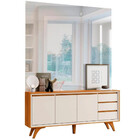 Buffet Vertex 3 Portas Pés Madeira Maciça Mavaular