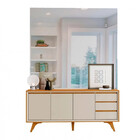 Buffet Vertex 3 Portas Pés Madeira Maciça Mavaular