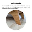 Buffet Vivaldi 2 Portas E 1 Prateleira Com Detalhe Ripado Off