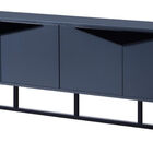 Buffet Vogue 4 Portas Chumbo Acabamento Preto 200cm - 61209 S