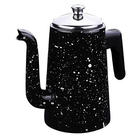 Bule 1,5l Esmaltado Com Cabo Baquelite E Bico Longo Zanella