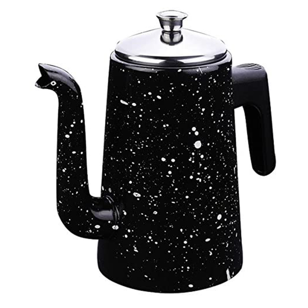 Bule 1,5l Esmaltado Com Cabo Baquelite E Bico Longo Zanella