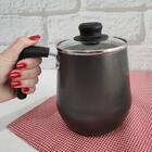 Bule Café Chá 1,5l Antiaderente De Alumínio Com Tampa De Vid