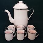 Bule Café Esmaltado 1,25 Litros E 6 Xícaras 70ml Tradicional