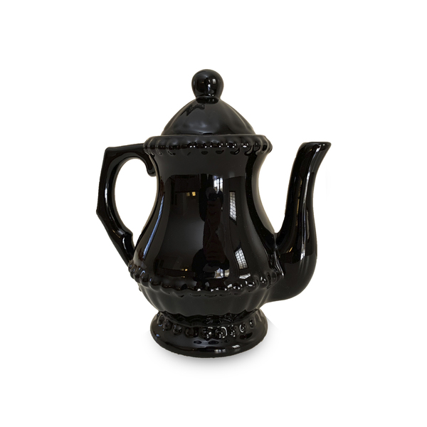 Bule Chaleira Café Chá Cerâmica Turmalina Negra Especial