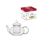 Bule Chaleira Lisa Com Infusor Tampa Vidro Borosilicato Hausk