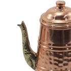 Bule Em Cobre Bico Bronze Chaleira Café E Chá Jarra Tampa G