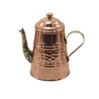 Bule Em Cobre Bico Bronze Chaleira Café E Chá Jarra Tampa P