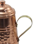 Bule Em Cobre Bico Bronze Chaleira Café E Chá Jarra Tampa P