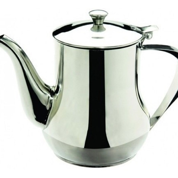 Bule Inox 680ml Brilho Para Servir Chá Café Leite Chocolate