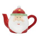 Bule Jarra Enfeite Natal Pote Natalino Papai Noel Cerâmica 80